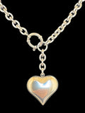 Stainless Steel Puffy Heart Necklace