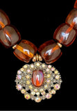 Vintage 1950 Amber Brooch