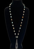 Amazonite and Soldered Crystal Necklace
