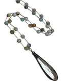Amazonite and Soldered Crystal Necklace