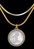 French Replica Revolution Coin Necklace ￼