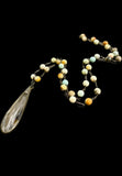 Amazonite and Soldered Crystal Necklace