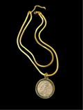 French Replica Revolution Coin Necklace ￼