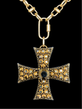 Vintage Albert Weiss Maltese Cross Brooch