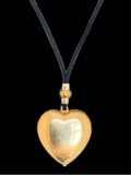 Vintage Brass Puffed Heart