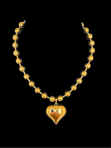 Puffy Heart Necklace