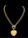 Heart Necklace with Swarovski Crystals
