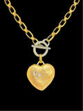 Heart Necklace with Swarovski Crystals