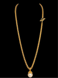 Vintage Pearl Pendant Necklace
