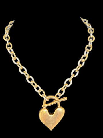 Modern Heart Necklace