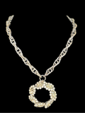 Vintage 1950 Circular Rhinestone Brooch