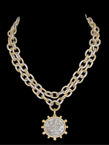 Labielle French Bee Coin Pendant