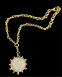 French Union Horticole De Dixon Coin Necklace