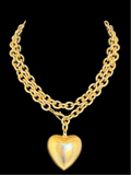 Puffed Heart Necklace