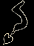 Large Organic Shaped Heart Necklace