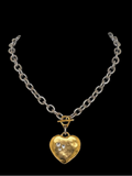 Heart Necklace with Swarovski Crystals